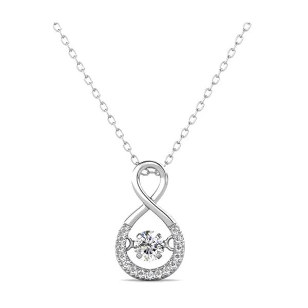 Miracle- Swarovski kristályos  nyaklánc - fehér