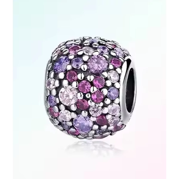 Pandora stílusú ezüst charm -