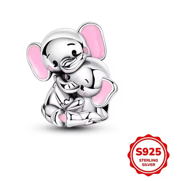 Pandora stílusú ezüst charm - Big family