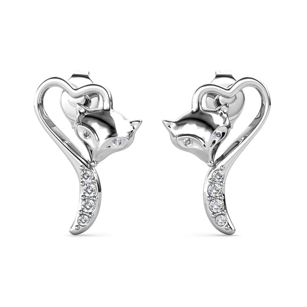 Foxy- Swarovski kristályos fülbevaló
