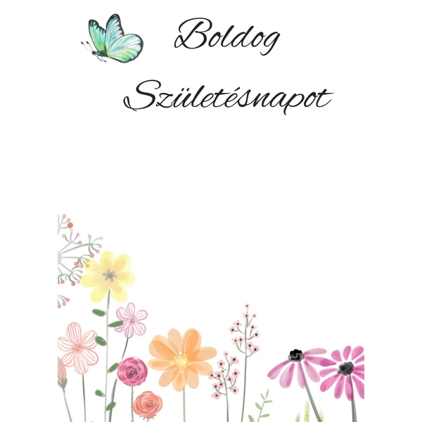 Boldog Születésnapot!-Kísérőkártya