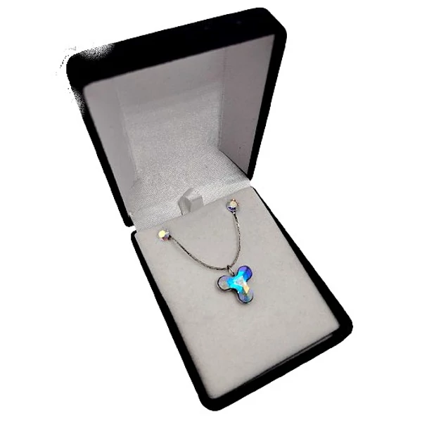 Virágom- Swarovski kristályos nemesacél szett