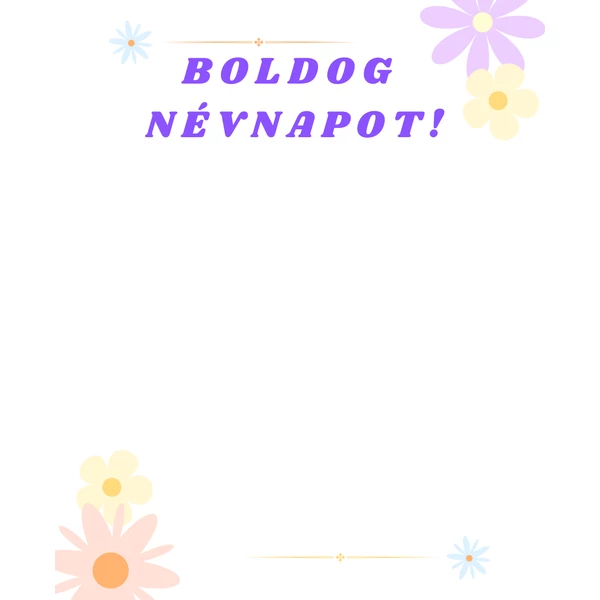 Boldog Névnapot!-Kísérőkártya