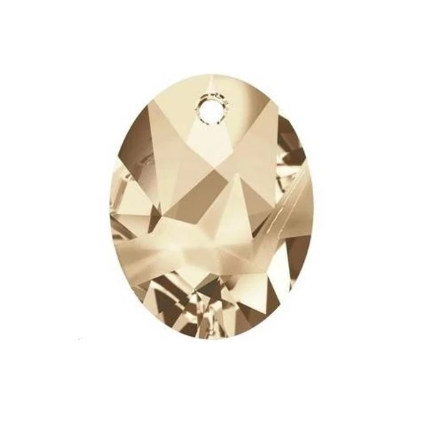 Kaputt Oval Pendant - Swarovski medál - Golden Shadow (Jean Paul Gaultier)