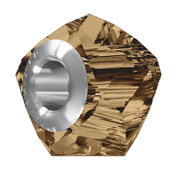 BeCharmed Helix Bead- Swarovski gyöngy- Light Smoked Topaz