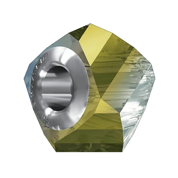 BeCharmed Helix Bead- Swarovski gyöngy- Iridescent Green