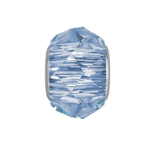 BeCharmed Helix Bead- Swarovski gyöngy- Light Sapphire