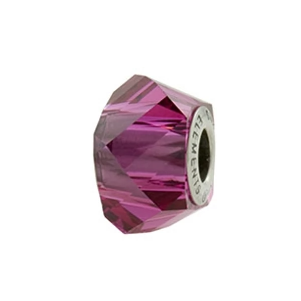 BeCharmed Helix Bead- Swarovski gyöngy- Fuchsia