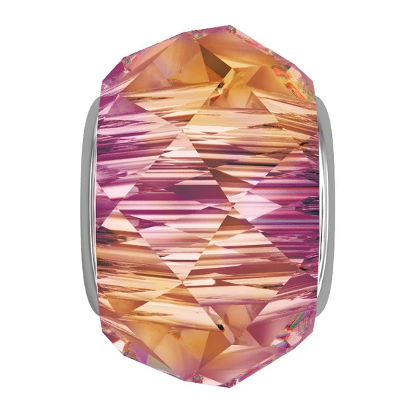 BeCharmed Helix Bead- Swarovski gyöngy- Astral Pink