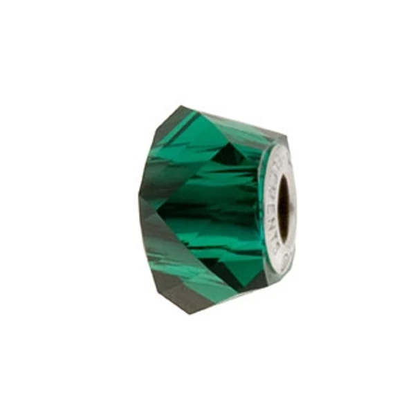BeCharmed Helix Bead- Swarovski gyöngy- Emerald