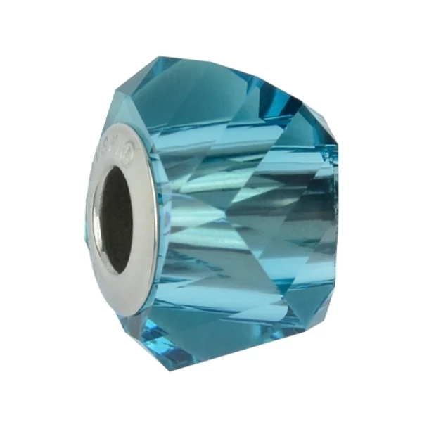 BeCharmed Helix Bead- Swarovski gyöngy- Indicolite