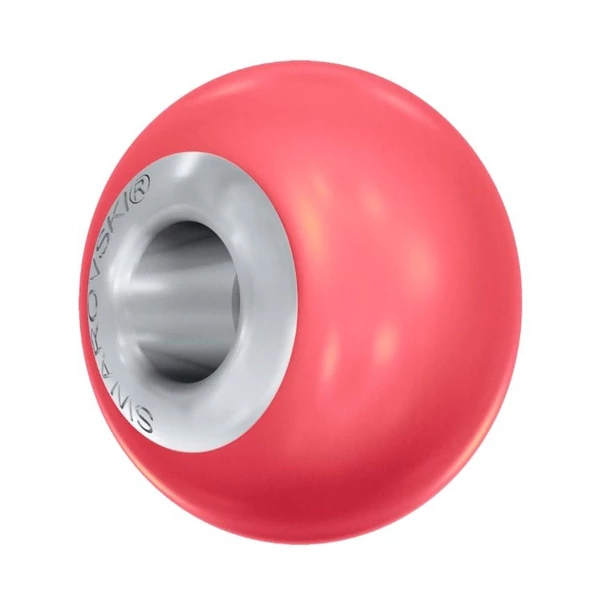 BeCharmed Helix Bead- Swarovski gyöngy-Neon Red Pearl