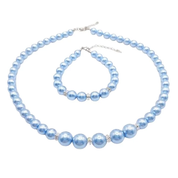 Swarovski gyöngy ékszerszett - Blue