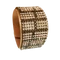 11 kősoros bőr karkötő- Silk&amp;Bronze - Swarovski kristályos